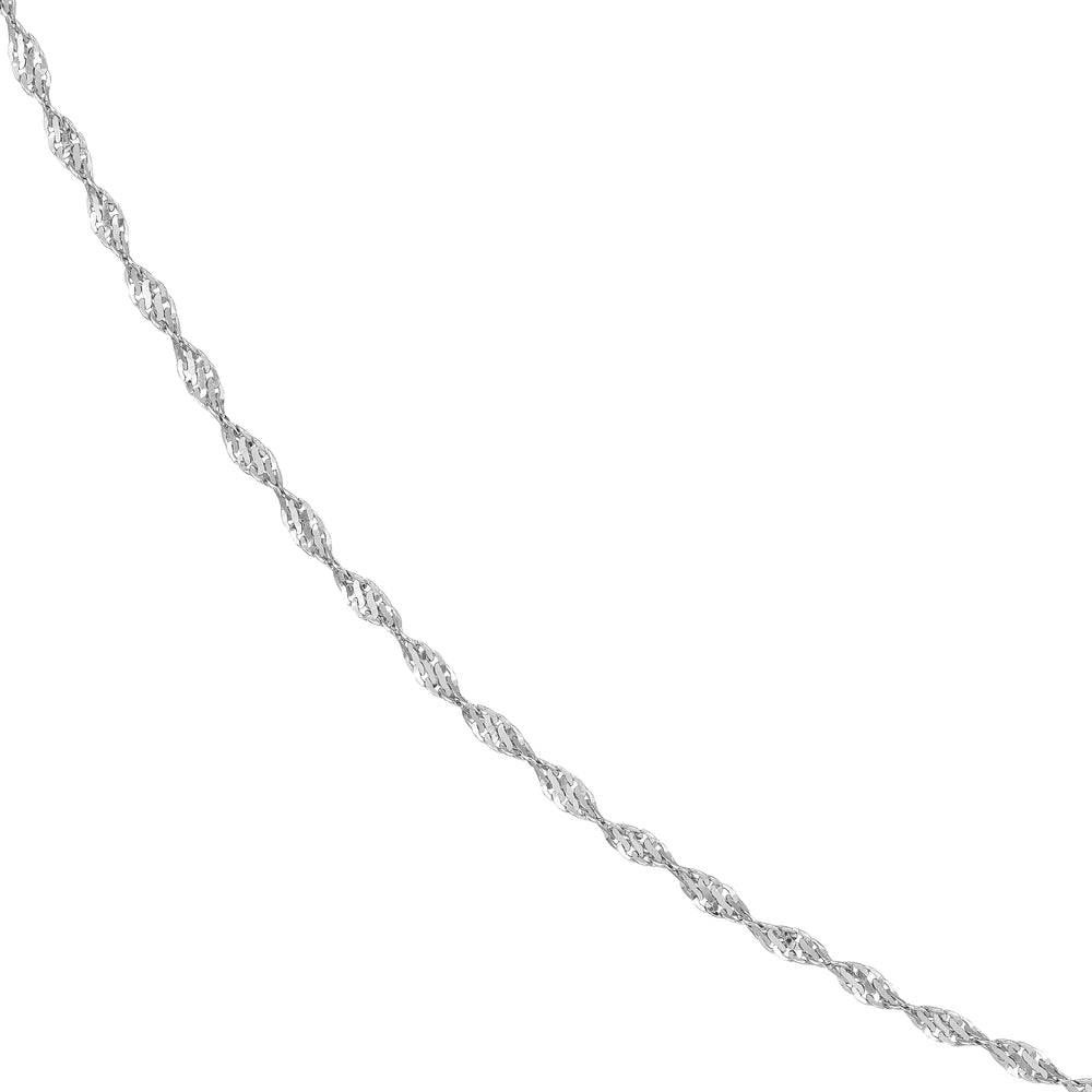 Sterling Silver 2.1mm Dorica Chain with Lobster Lock