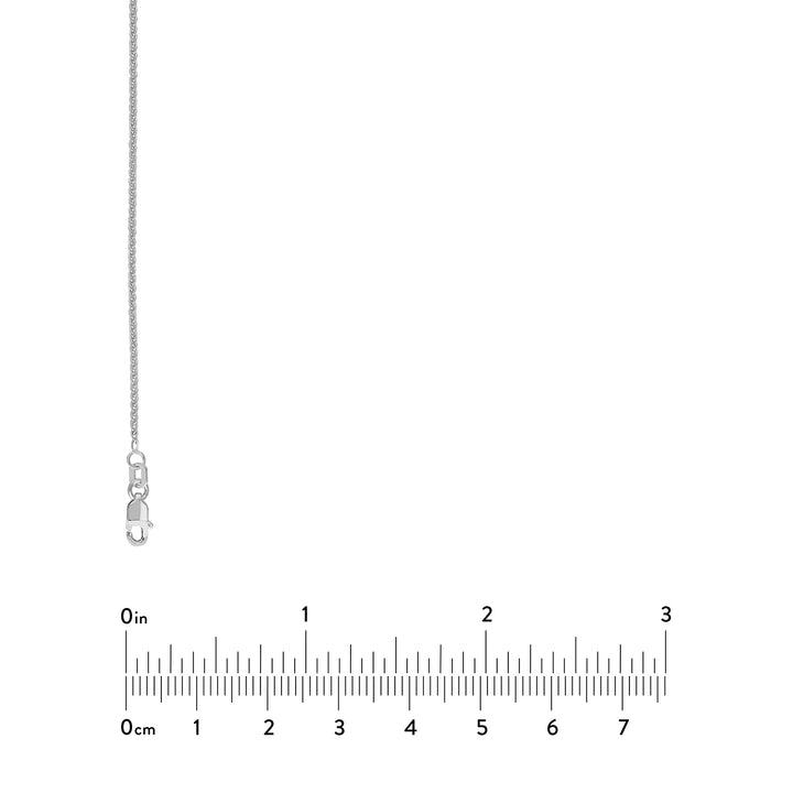 Sterling Silver 1.25mm Wheat Chain with Lobster Lock