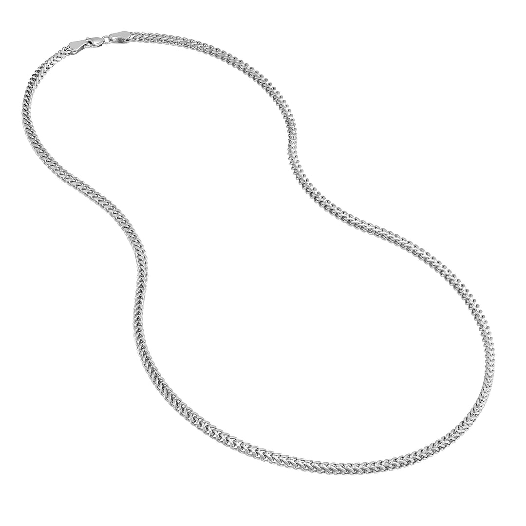 Sterling Silver 2.5mm Franco Chain with Lobster Lock
