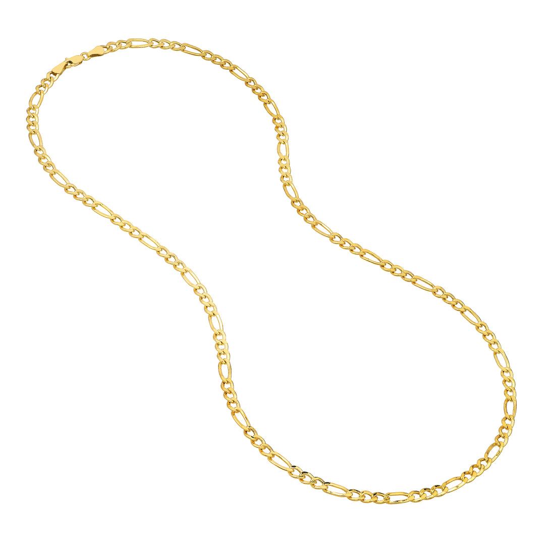 4.90mm Hollow Cuban Figaro Chain