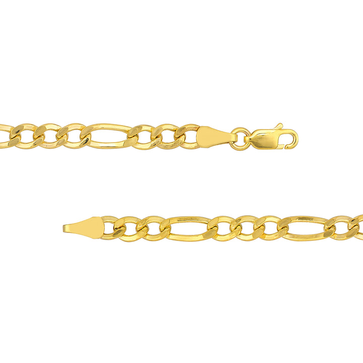 4.90mm Hollow Cuban Figaro Chain