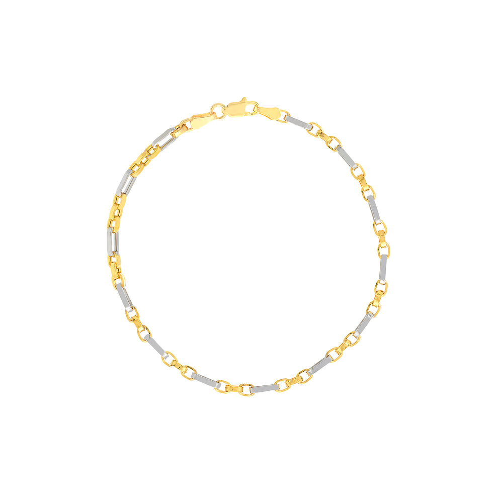 Two-Tone Hollow 3+1 Forzentina Chain
