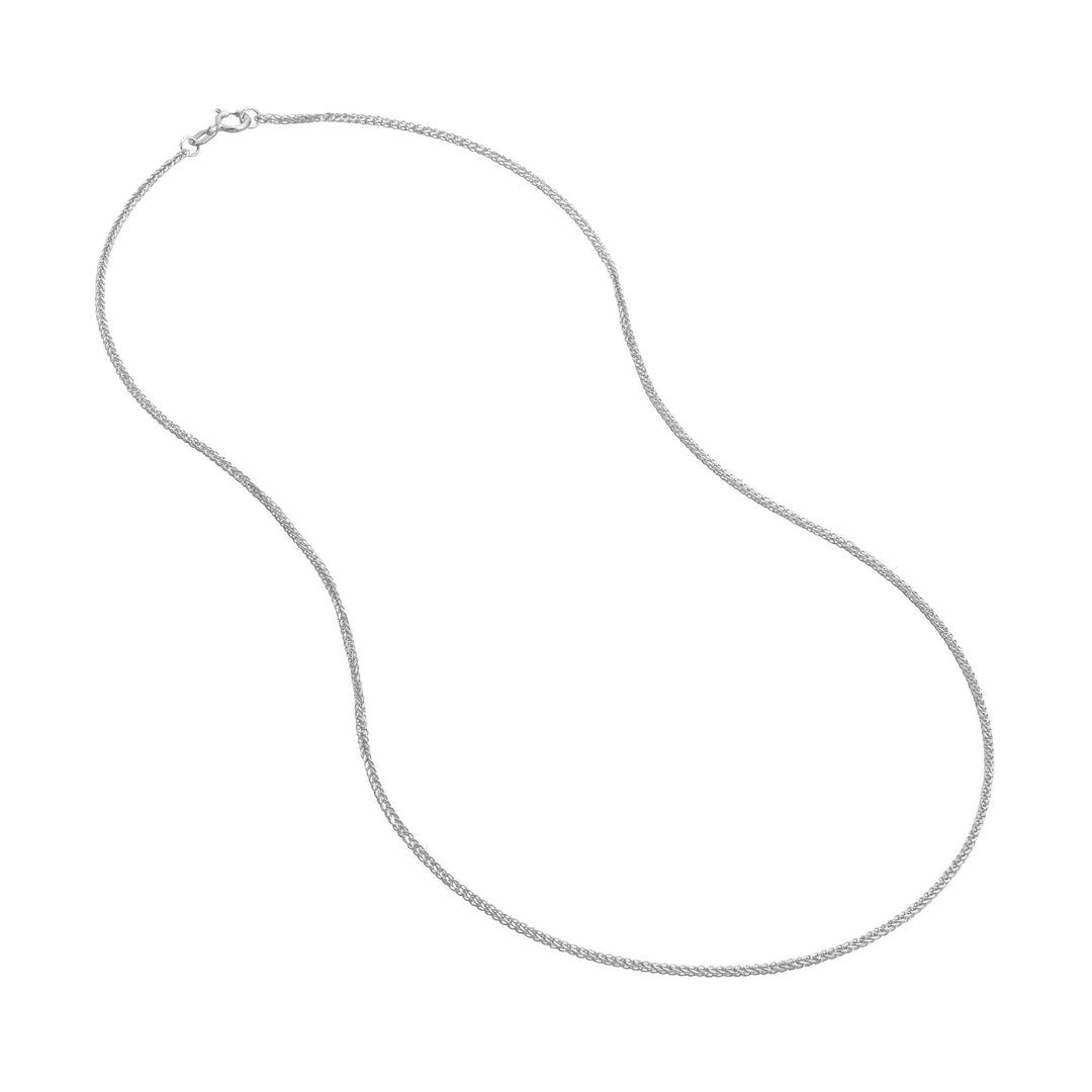 1.50mm Square Wheat Chain with Spring Ring