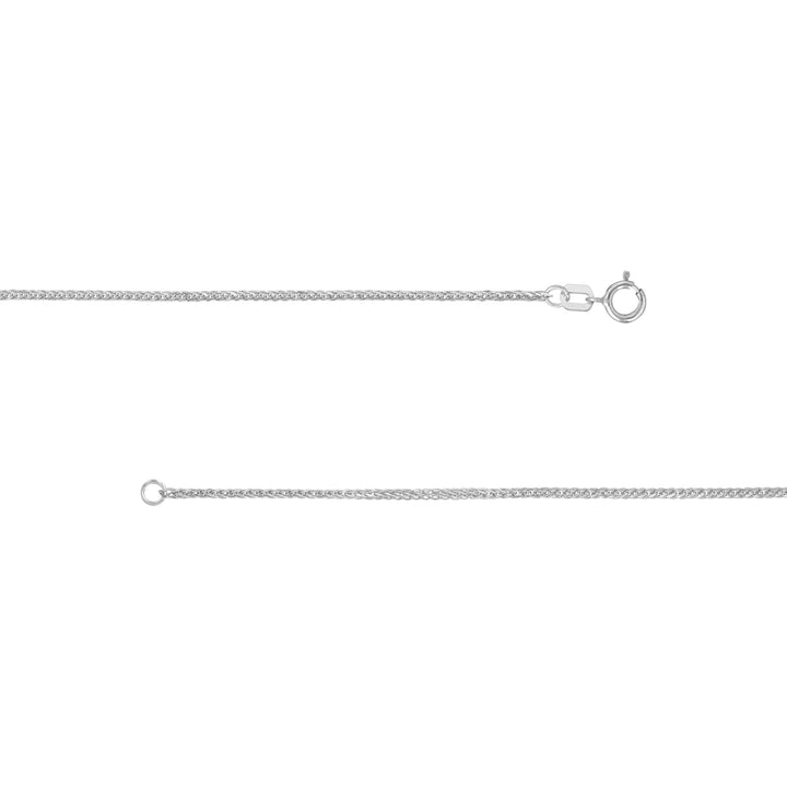 1.50mm Square Wheat Chain with Spring Ring