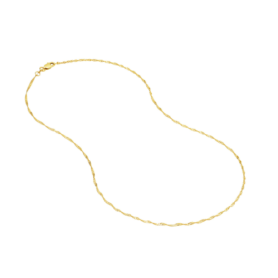 1.4mm Singapore Chain with Lobster Lock