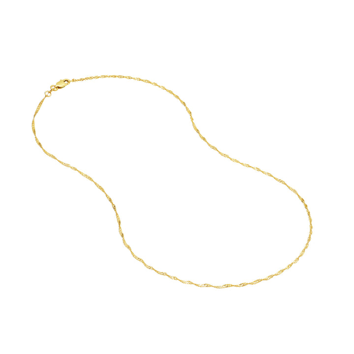 1.4mm Singapore Chain with Lobster Lock