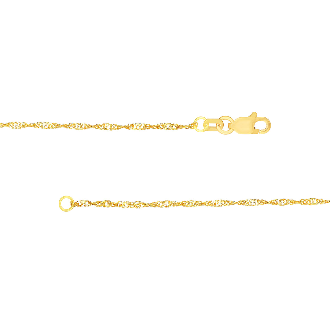 1.4mm Singapore Chain with Lobster Lock