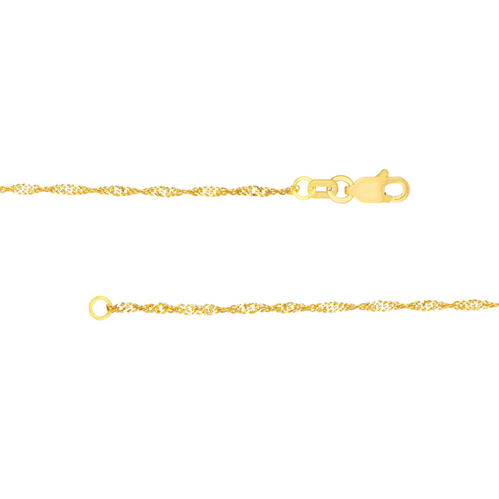 1.4mm Singapore Chain with Lobster Lock