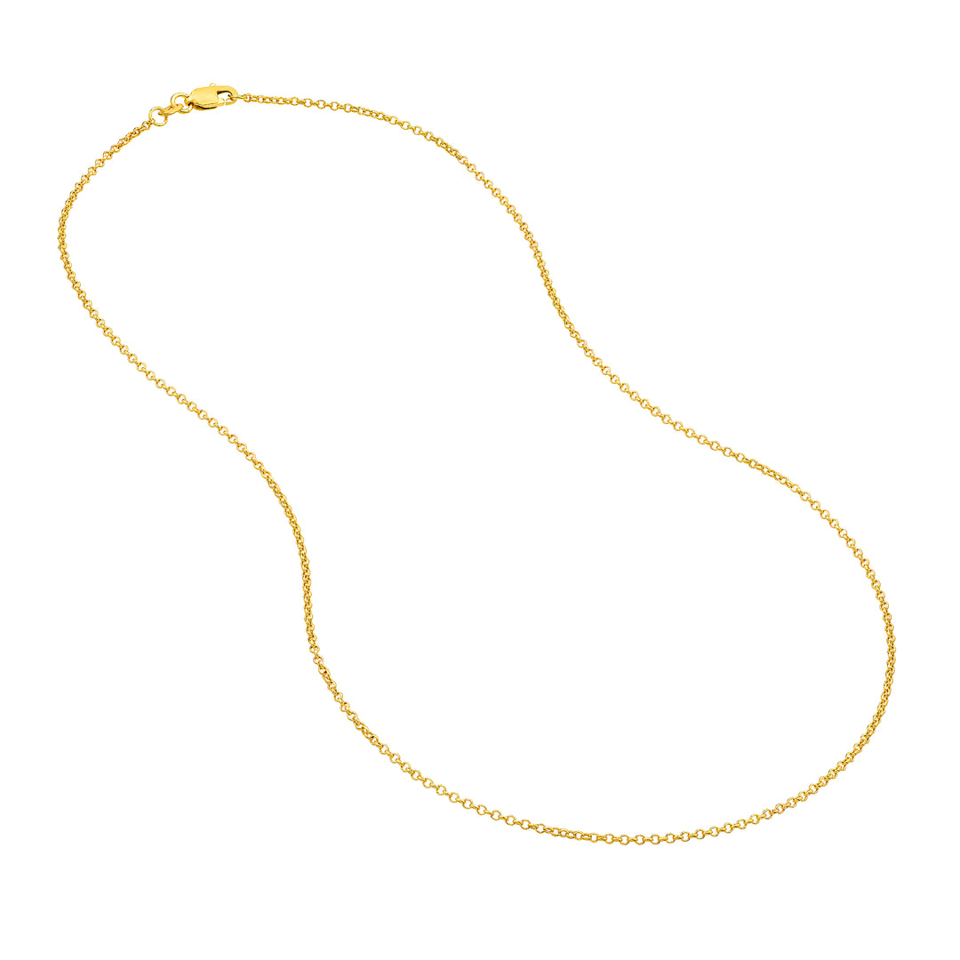 1.5mm Rolo Chain with Lobster Lock