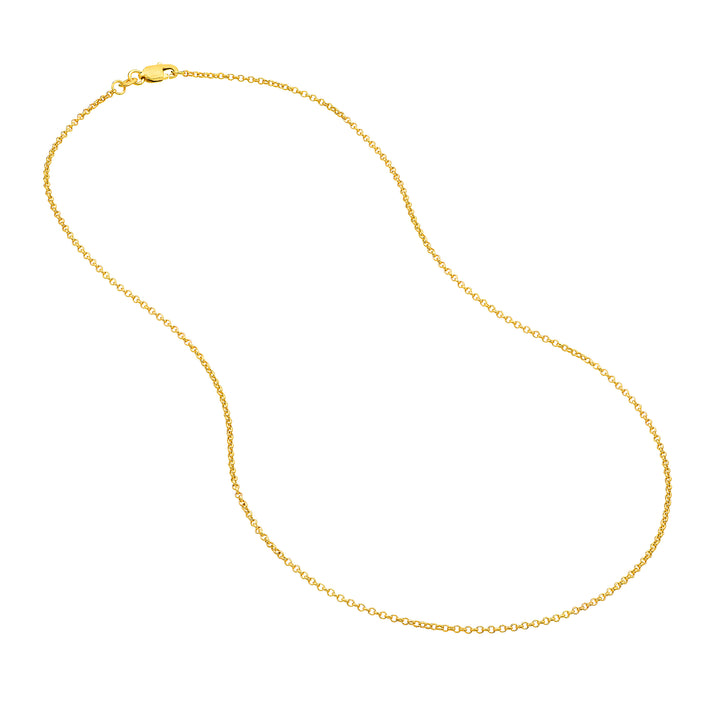 1.5mm Rolo Chain with Lobster Lock