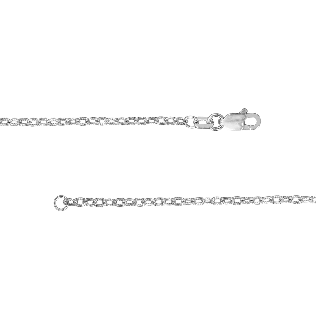 1.85mm Designer Rolo Chain with Lobster Lock