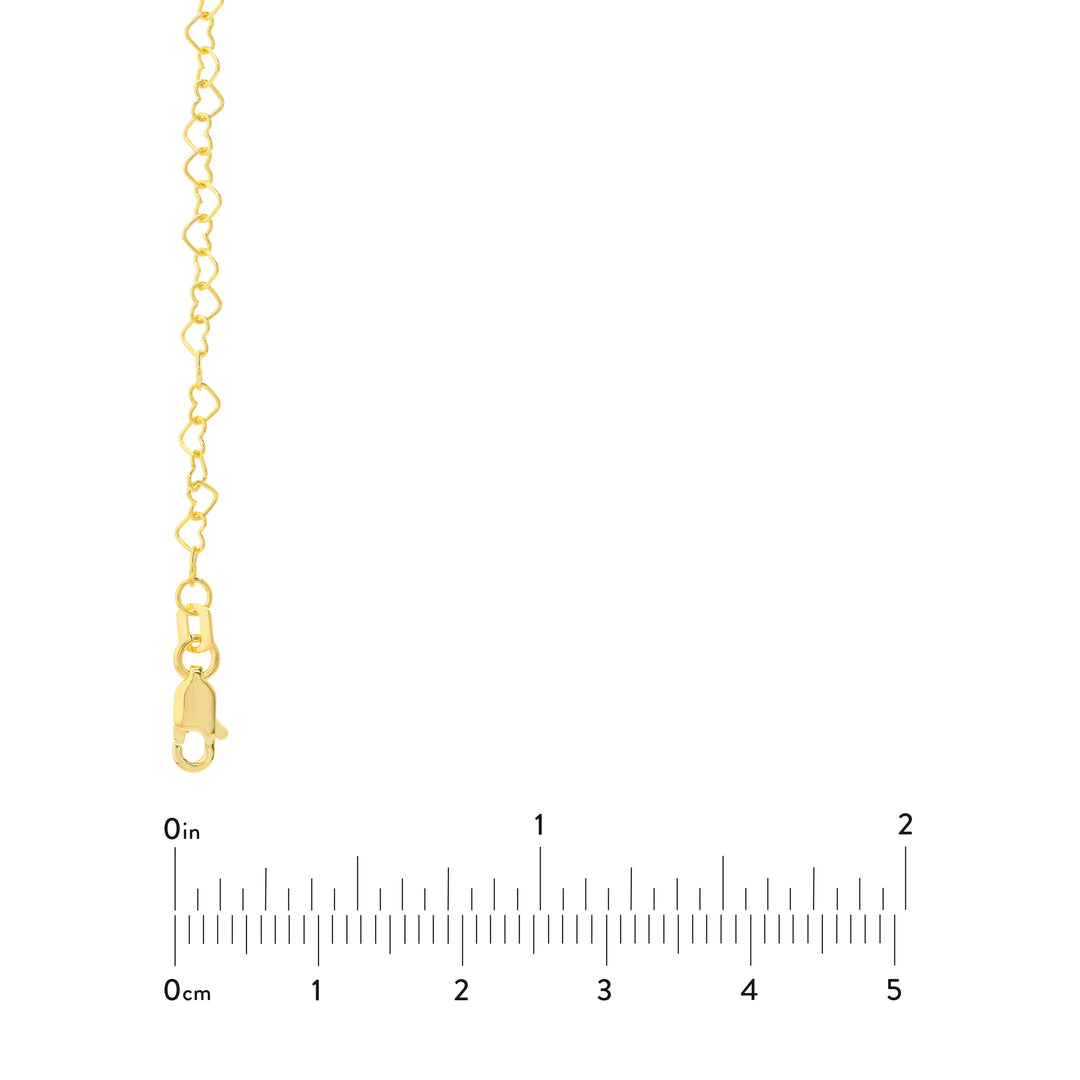 3.50mm Twist Heart Chain