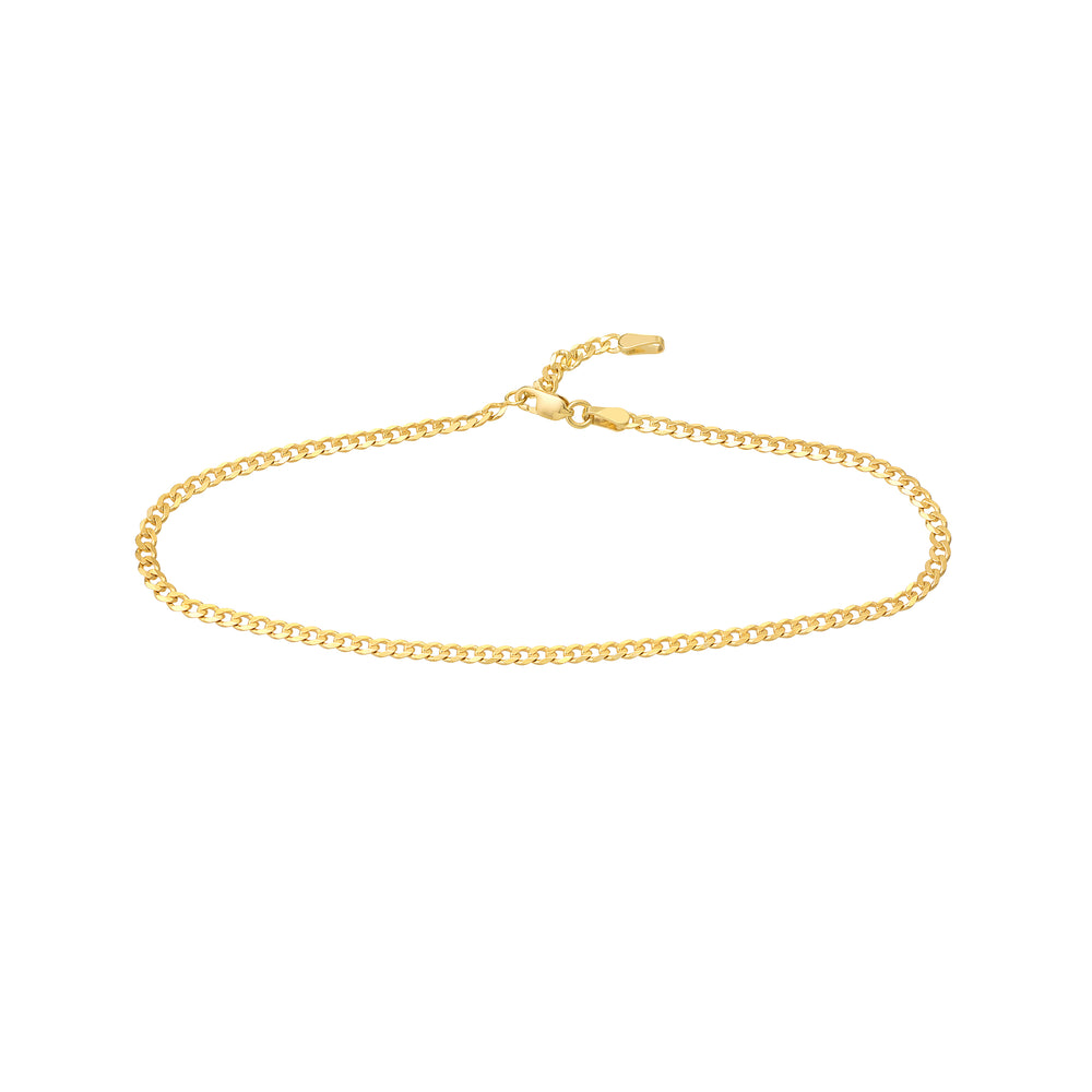 Open Curb Chain Adjustable Anklet