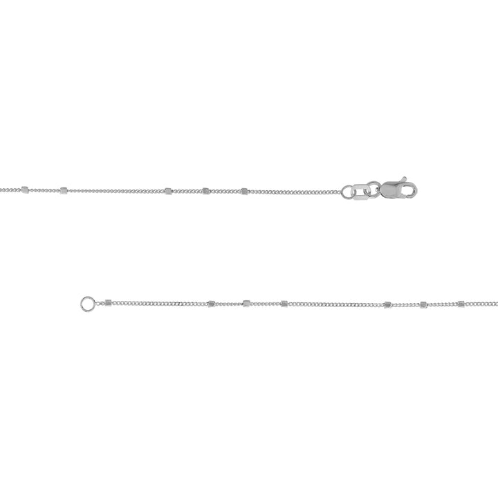 Triple Bead Saturn Chain with Lobster Lock