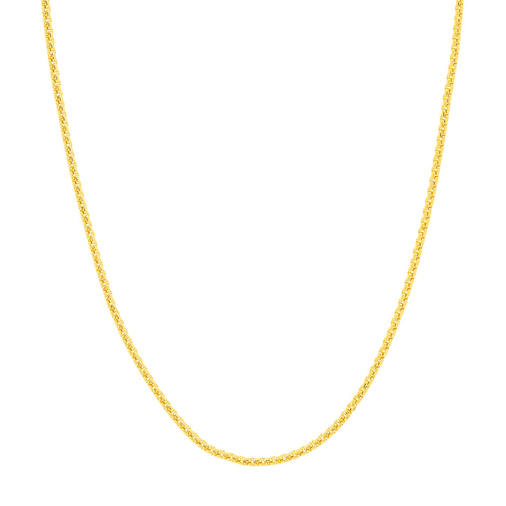 2.7mm Solid Round Box Chain with Lobster Lock