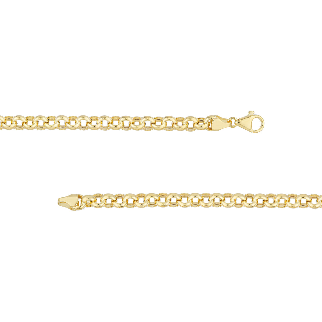6.5mm Hollow Rolo Chain with Pear Lobster Lock