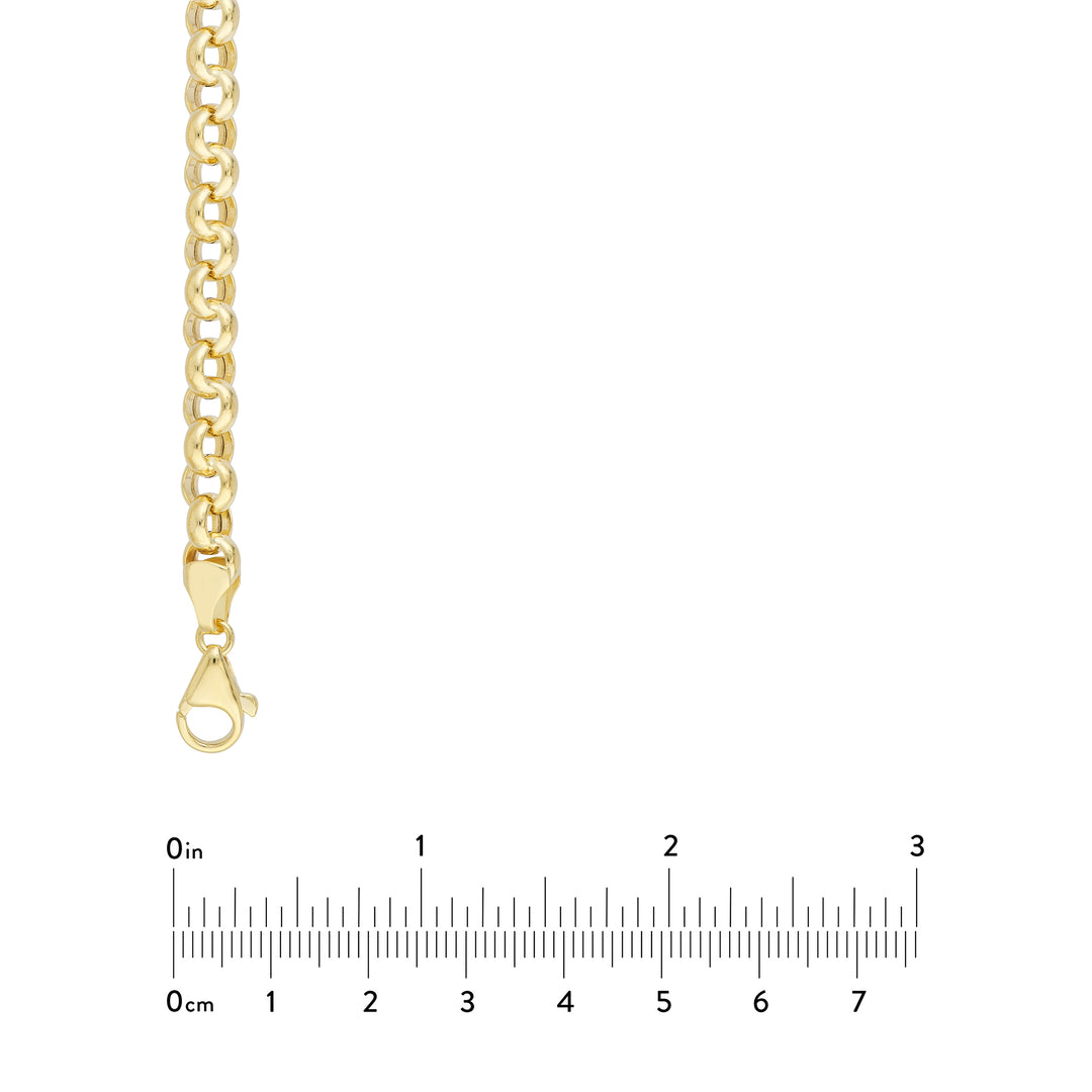 6.5mm Hollow Rolo Chain with Pear Lobster Lock