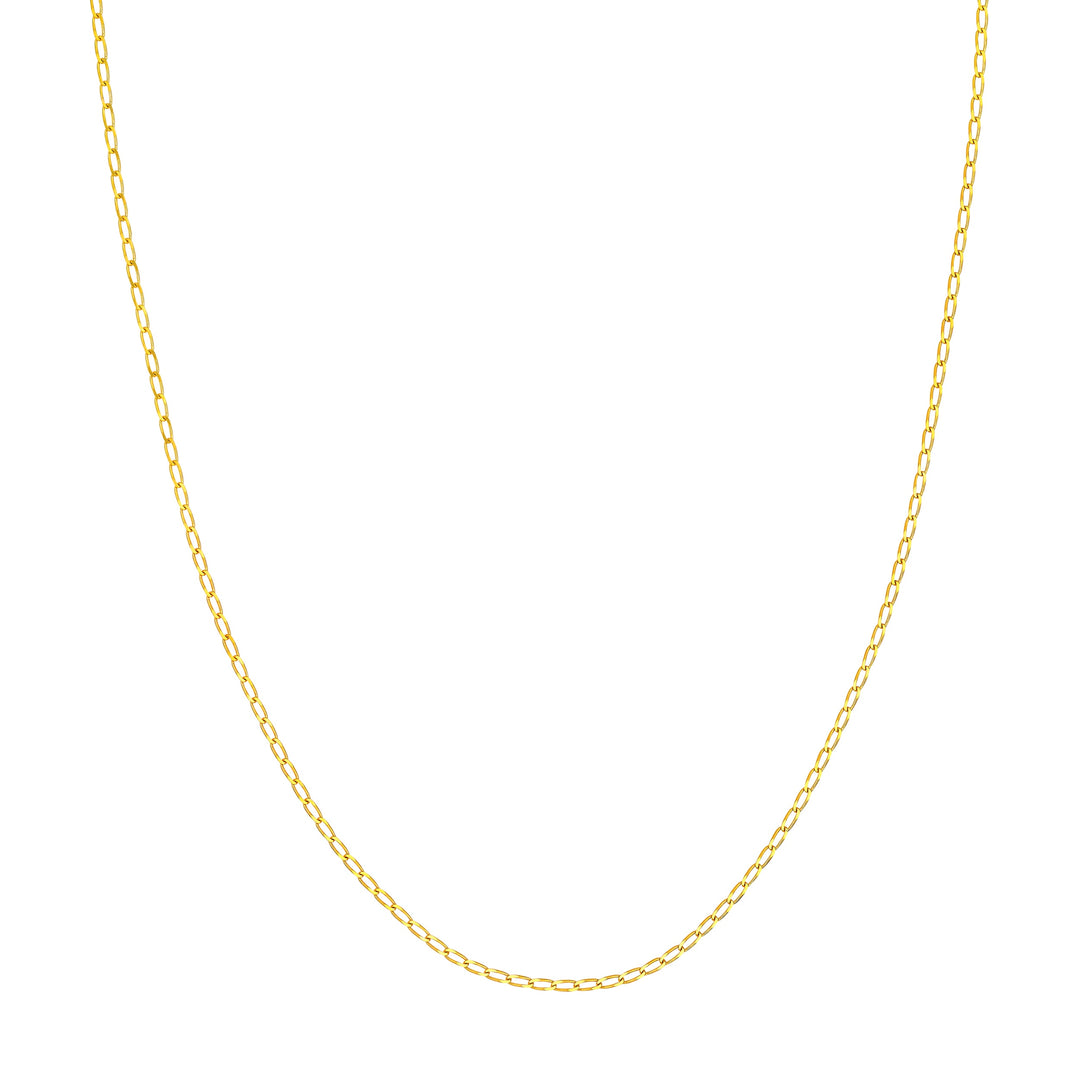 2.00mm Hammered Long Piatto Chain