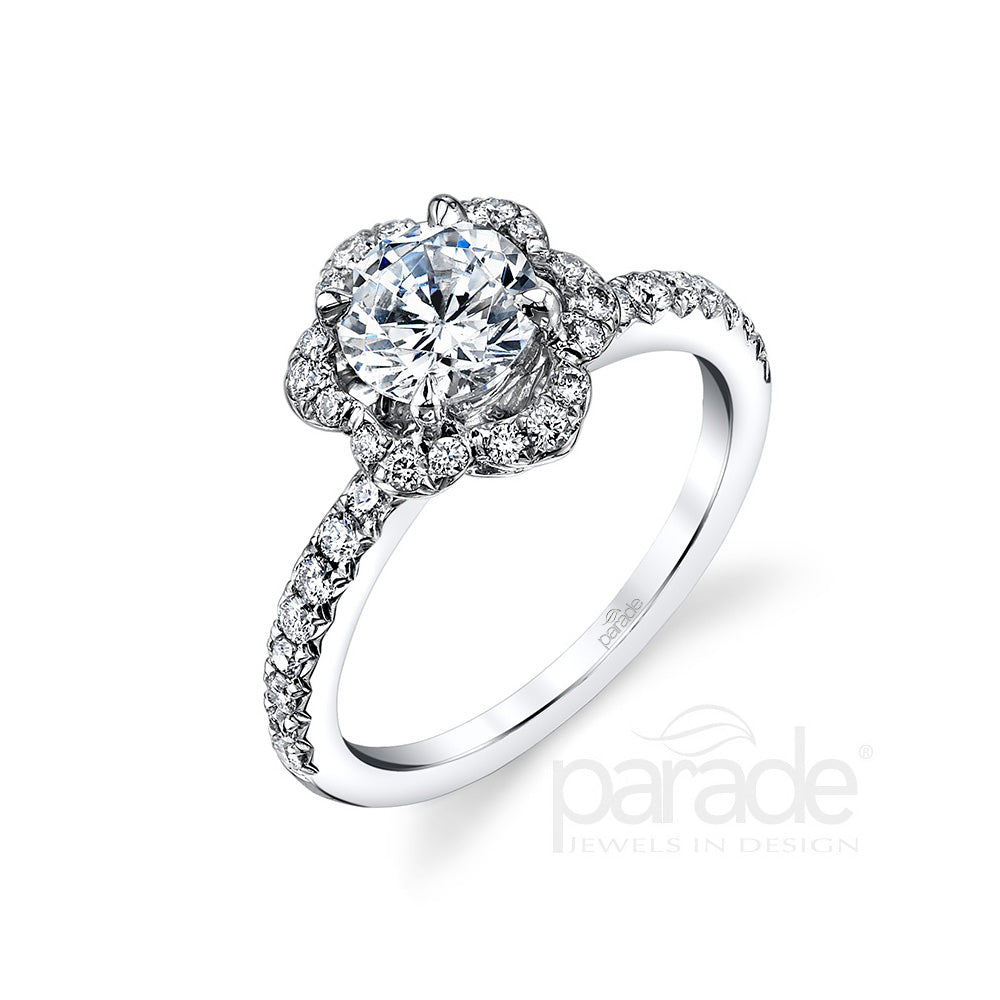 Diamond Halo Engagement Ring