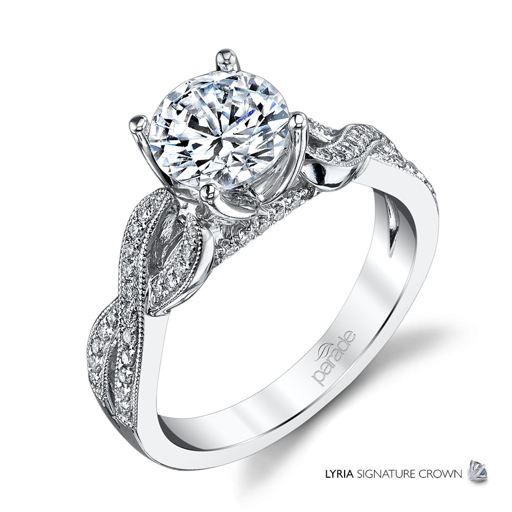 Diamond Cross Engagement Ring