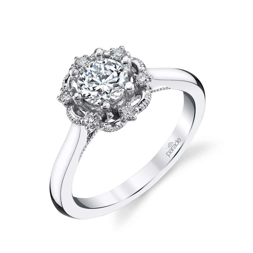 Diamond Halo Engagement Ring
