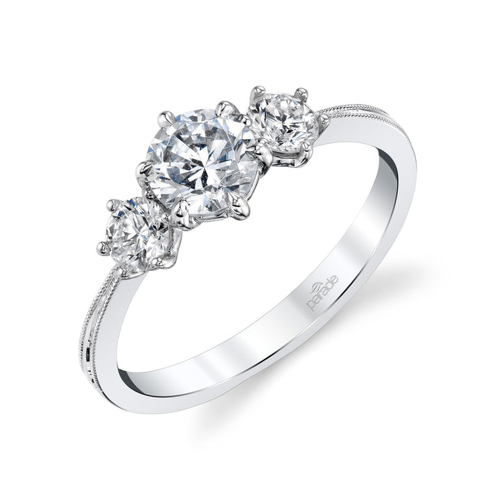 Milgrain Engagement Ring