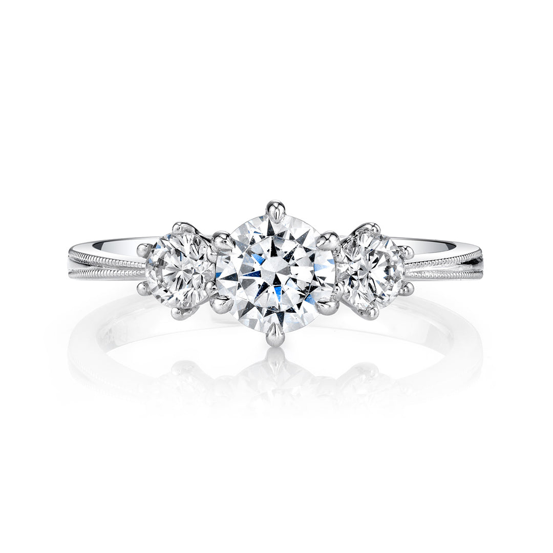 Milgrain Engagement Ring