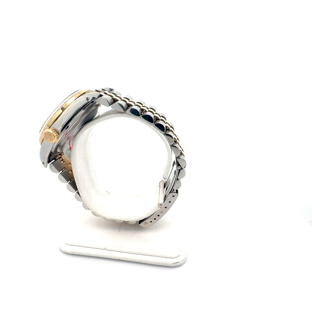 Rolex DateJust 36mm Blackface with Diamond Bezel - BVW Jewelers - Fine Engagement Rings & Custom Designs