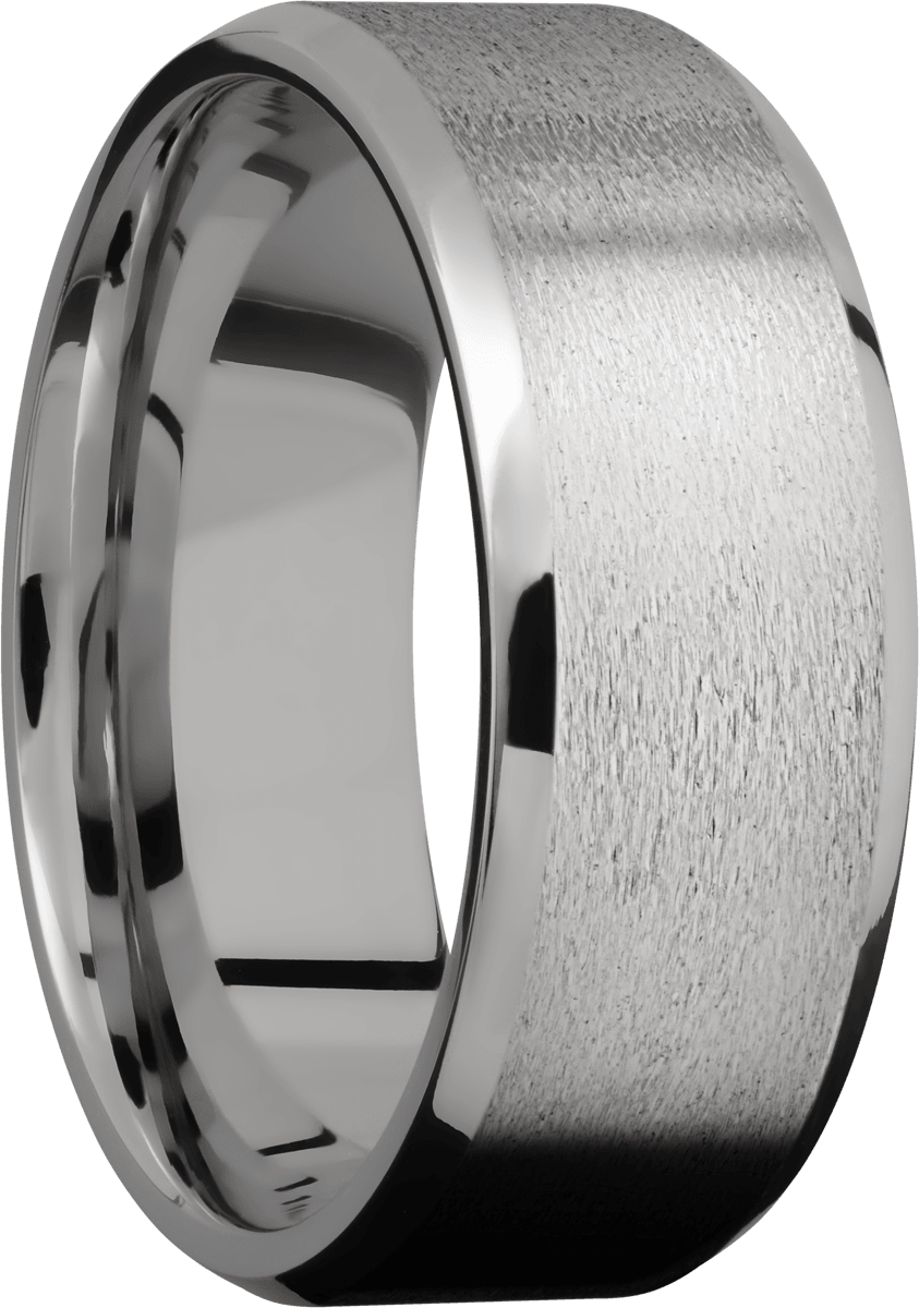 Titanium 8mm beveled band - BVW Jewelers - Fine Engagement Rings & Custom Designs