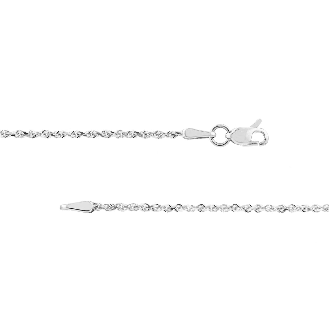 1.56mm D/C Rope Chain with Lobster Lock