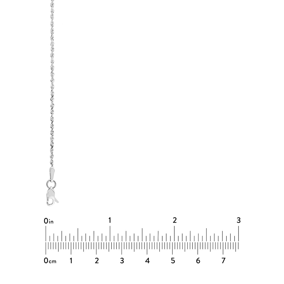 1.56mm D/C Rope Chain with Lobster Lock