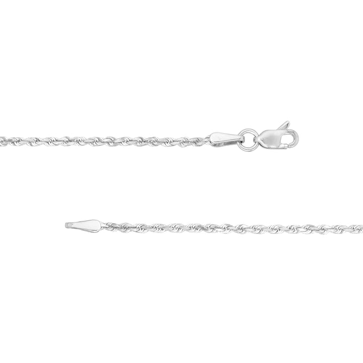 1.8mm D/C Rope Chain with Lobster Lock