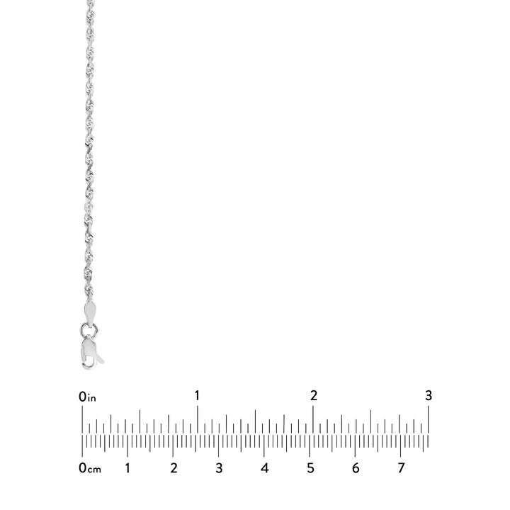 2.15mm D/C Rope Chain with Lobster Lock