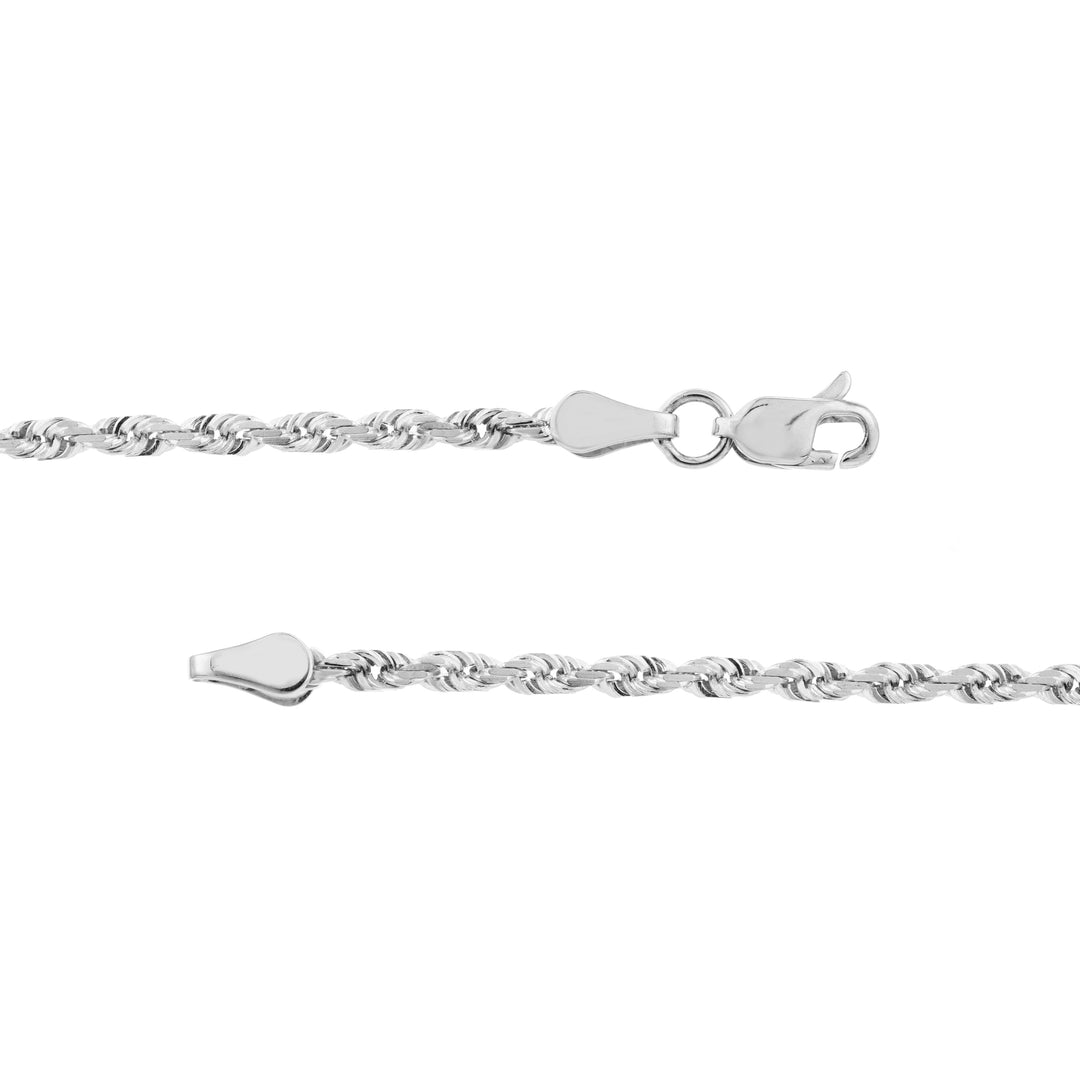 2.3mm D/C Rope Chain with Lobster Lock