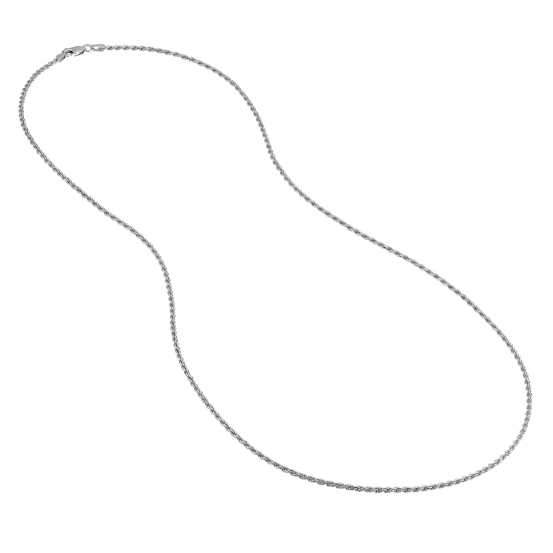 Sterling Silver 2mm D/C Rope Chain