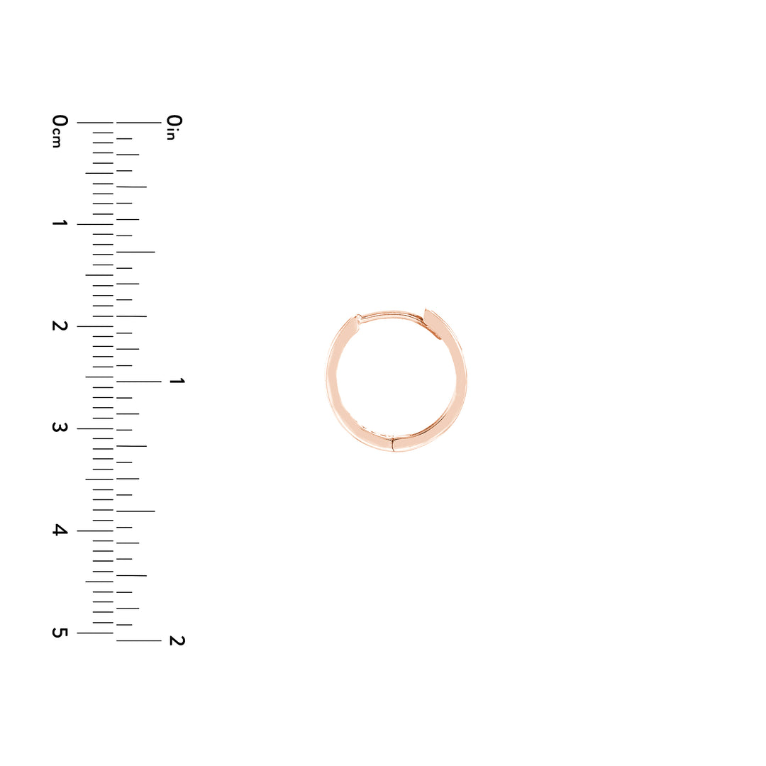 Reversible CZ Hoop Earrings