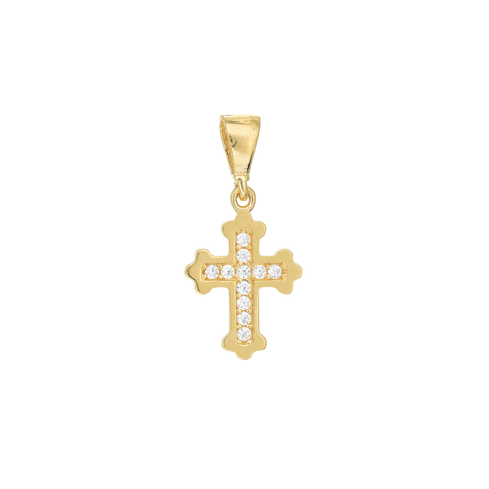 Fleury Mini CZ Cross Pendant