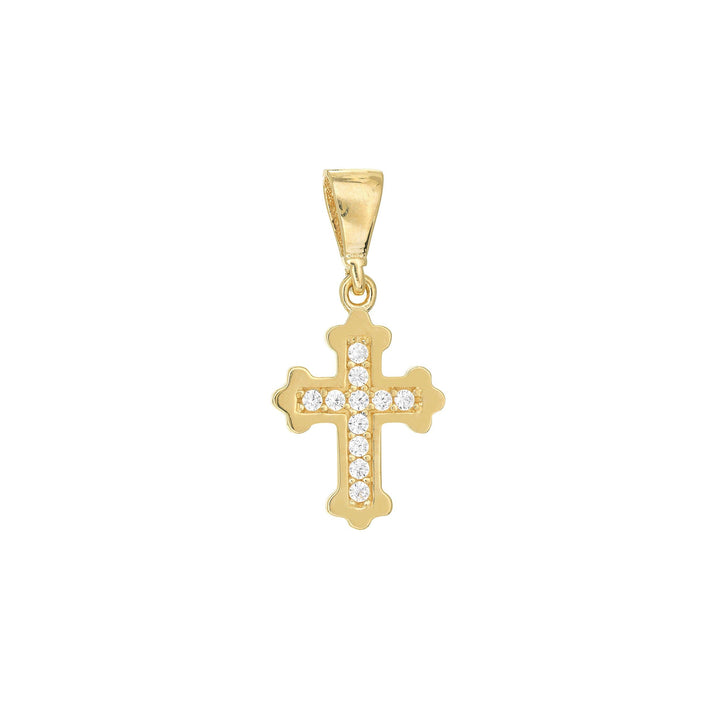 Fleury Mini CZ Cross Pendant