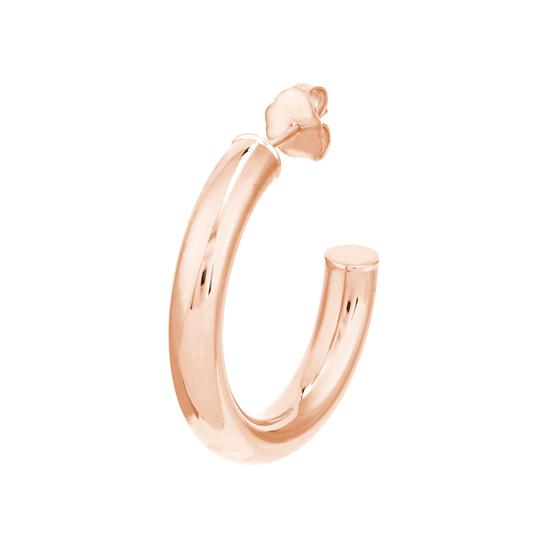 4mm x 25mm Tube Hoop Earrings