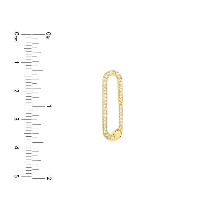 Diamond Designer Push Clasp