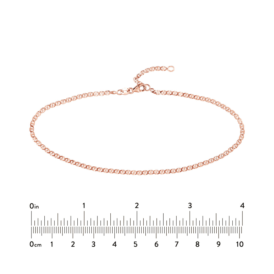 Adjustable Flat Mariner Chain Anklet