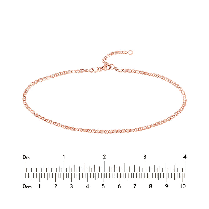 Adjustable Flat Mariner Chain Anklet