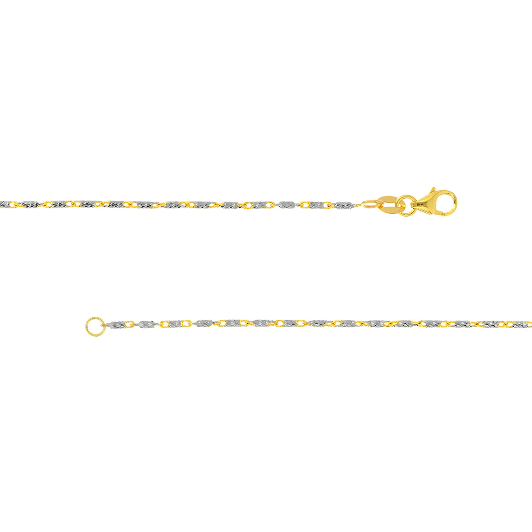 Two-Tone Brilliant-Cut Chain