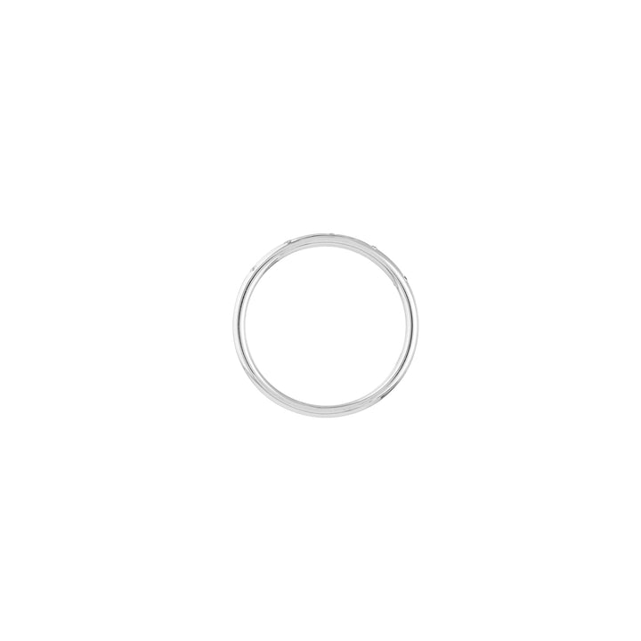 Diamond Stations Thin Band Ring
