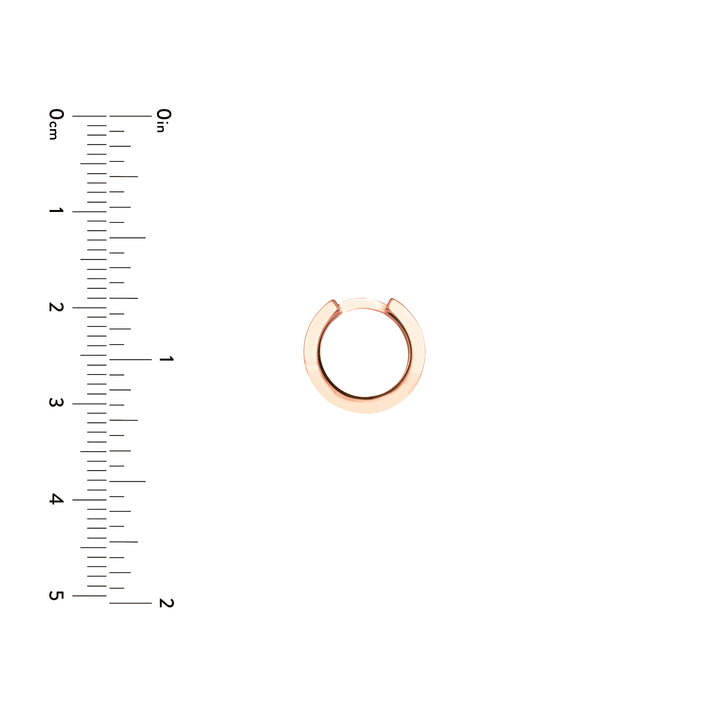 Knife Edge Polished Mini Hoops