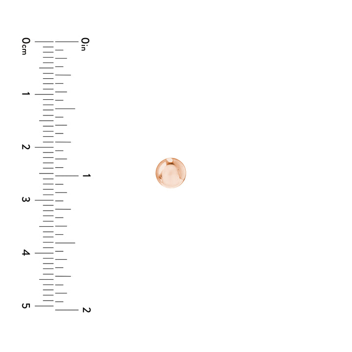5.5mm Flat Round Pebble Stud Earrings