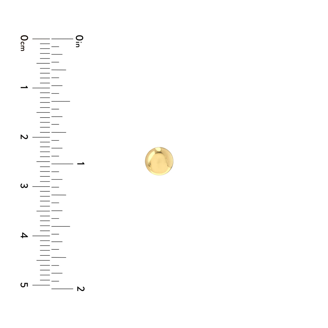 5.5mm Flat Round Pebble Stud Earrings