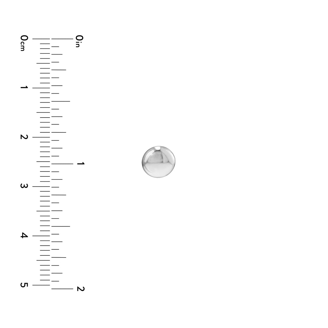 7.0mm Flat Round Pebble Stud Earrings