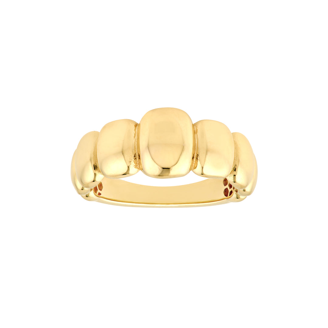 Graduated Puffy Rectangle Ring