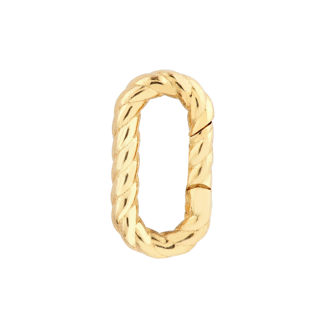 Oval Twist Link Snap Lock